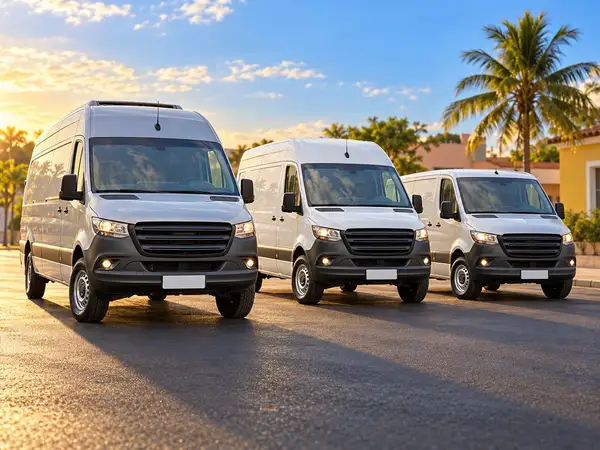 Van ou utilitário com pneus novos